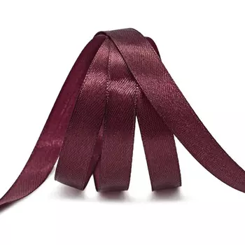 Лента атласная 1,2см*22,86м ( 411004) (030 т. бордовый)