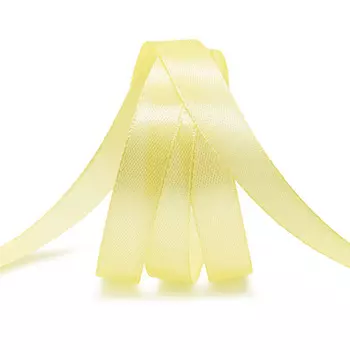 Лента атласная 1,2см*22,86м ( 411004) (057 лимонный)
