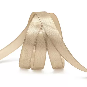 Лента атласная 1,2см*22,86м ( 411004) (068 бежевый)