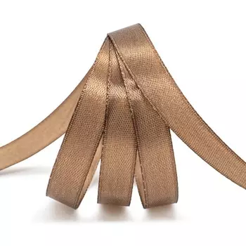 Лента атласная 1,2см*22,86м ( 411004) (075 серо-коричневый)