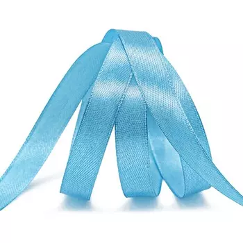 Лента атласная 1,2см*22,86м ( 411004) (136 ярко-голубой)