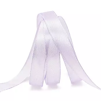 Лента атласная 1,2см*22,86м ( 411004) (163 бледно-лиловый)