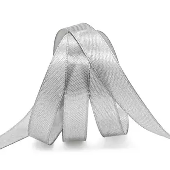 Лента атласная 1,2см*22,86м ( 411004) (148 стальной)