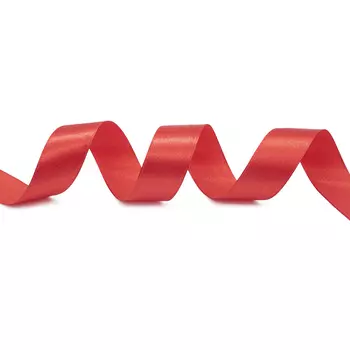 Лента атласная 2,5см*22,86м ( 411007) (026 красный)