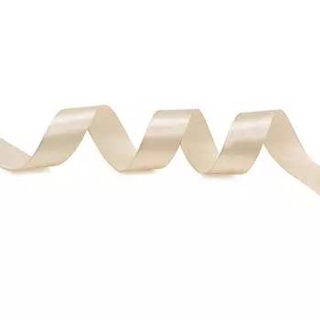 Лента атласная 2,5см*22,86м ( 411007) (068 бежевый)