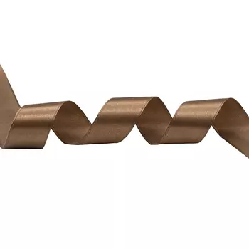 Лента атласная 2,5см*22,86м ( 411007) (075 серо-коричневый)