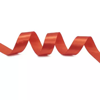 Лента атласная 2,5см*22,86м ( 411007) (025 алый)