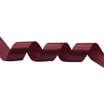 Лента атласная 2,5см*22,86м ( 411007) (030 т. бордовый)
