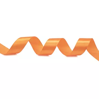 Лента атласная 2,5см*22,86м ( 411007) (044 оранжевый)