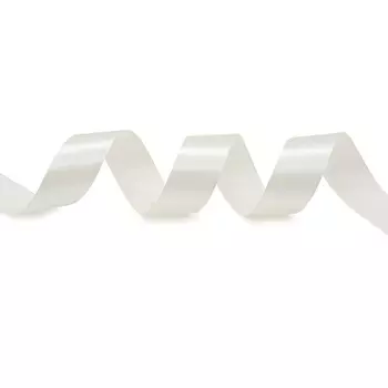 Лента атласная 2,5см*22,86м ( 411007) (047 молочный)