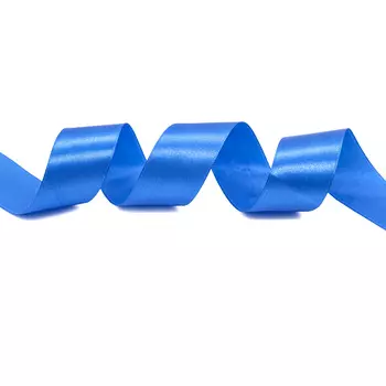 Лента атласная 3,8см*22,86м ( 411013) (154 ярко-голубой)