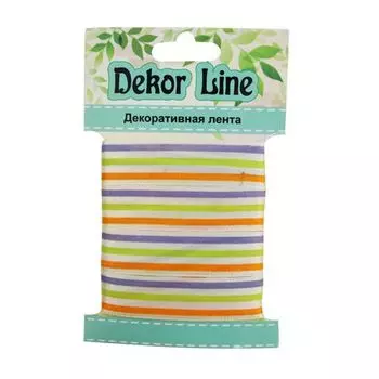 Лента атласная '3 полосы', 15мм*3м