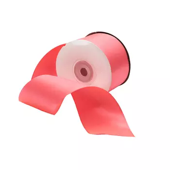 Лента атласная 5,0см*22,86м ( 481017) (024 коралловый)