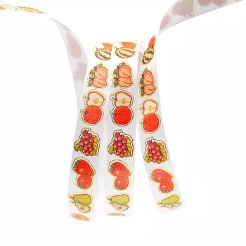 Лента атласная PREMIUM 'Фрукты', 16мм*22,5м (029 белый)