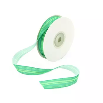 Лента атласная 'Горизонталь', 15мм*22,5м (зеленый)