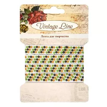 Лента декоративная для творчества 'Точки 2' 10мм*1м, репс