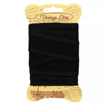 Лента декоративная капрон 0070-1671 25мм*3м (черный)