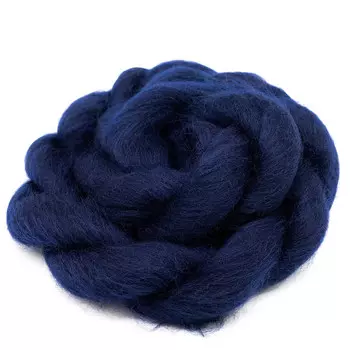 Лента для валяния полутонкая , 100% шерсть, 50гр Камтекс (173 синий)