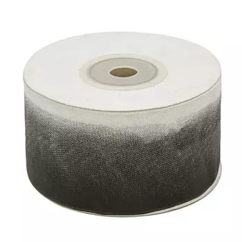 Лента капроновая двухцветная, 4 см*25 м (001/112 белый/черный)