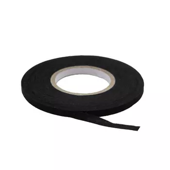 Лента клеевая тканая для кожи и меха 5мм*18,28 м (черный)