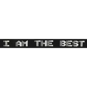 Лента отделочная с надписью 'I AM THE BEST' 30мм*25м