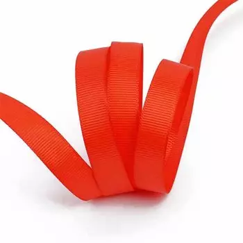 Лента репсовая 12мм*27,42м (235 (057) красный А)