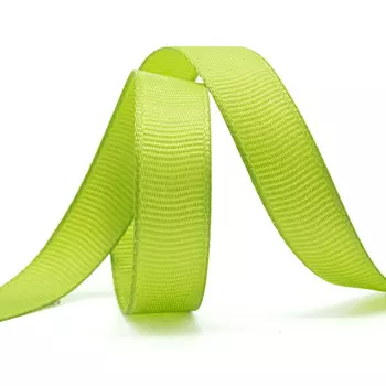 Лента репсовая 12мм*27,42м (548 зеленый киви)