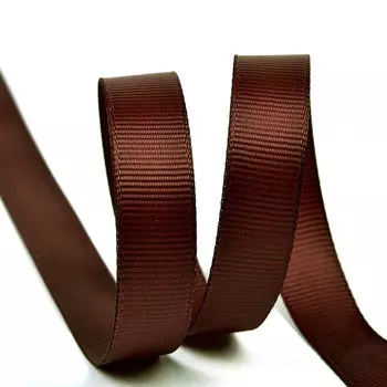 Лента репсовая 12мм*27,42м (855 коричневый)