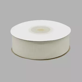 Лента репсовая 2,5см*18,28м ( 7702721) (047 молочный)