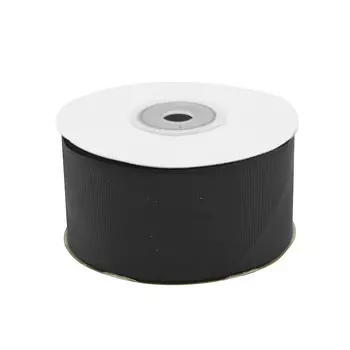 Лента репсовая 4,0см*18,28м ( 7721684) (160 черный)