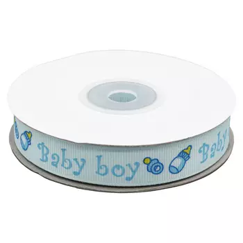 Лента репсовая 'Baby-boy' 1,5см*22,86м