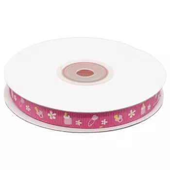 Лента репсовая 'Детская', 10мм*22,5м (розовый)