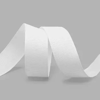 Лента репсовая IDEAL 20мм*27,42м (029 белый)