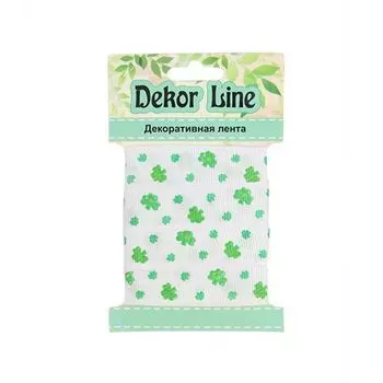 Лента репсовая 'Клевер2', 15мм*3м