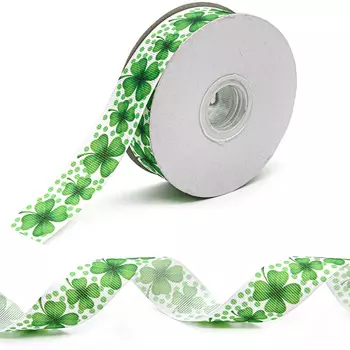 Лента репсовая 'Клевер' 25мм*22,86м