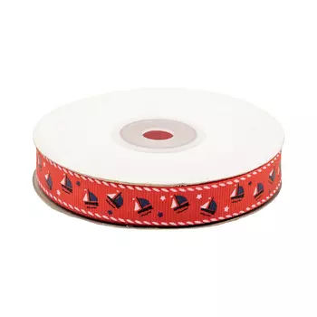 Лента репсовая 'Парус' 2см*22,86м (красный)