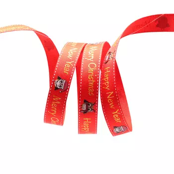 Лента репсовая PREMIUM 'Совята', 16мм*22,5м (A5-038 красный)