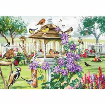 Leti944 Набор для вышивания LetiStitch 'Кормушка для птиц' 43*30см