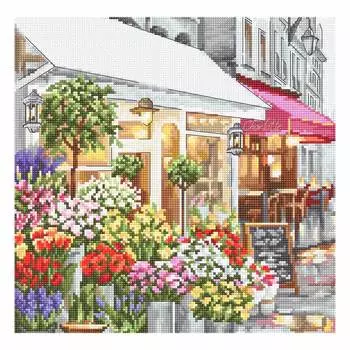 Leti986 Набор для вышивания LetiStitch 'Цветочный магазин' 22,5*22,2см
