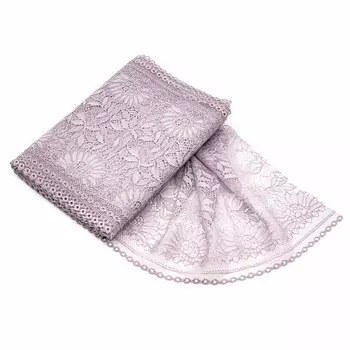 LP02052 Эластичное кружево 23,5 см*10 м (бл-розовый)