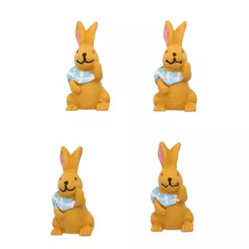 LR15-4592 Набор декоративных украшений со стикером 'Кролик' 4 шт/упак