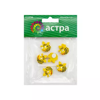 LR15-4600 Набор декоративных украшений со стикером 'Пчёлка' 6 шт/упак