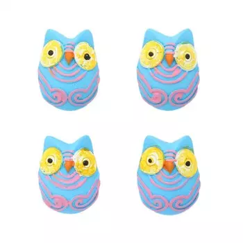 LR15-4601 Набор декоративных украшений со стикером 'Сова' 4 шт/упак