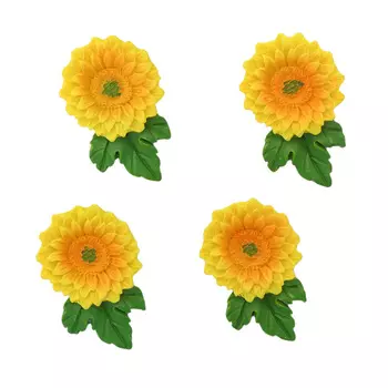 LR15-4619 Набор декоративных украшений со стикером 'Подсолнух' 4 шт/упак