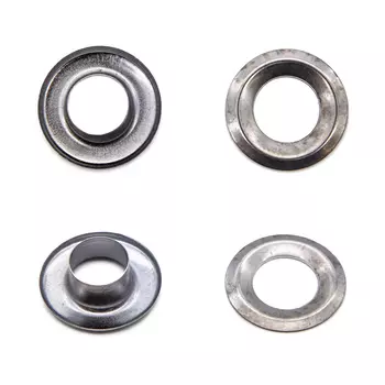 Люверс №24 (d-9,2мм, h-6,32мм) сталь (уп.~100шт) New Star (черный никель)