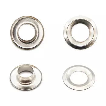 Люверс №24 (d-9,2мм, h-6,32мм) сталь (уп.~100шт) New Star (никель)