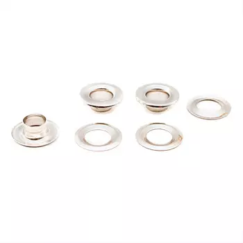 Люверс №24 (d-9,2мм, h-6,32мм), сталь (уп.~1000шт) New Star (никель)