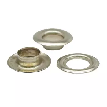 Люверс №26 (d-12мм, h-6,68мм) сталь (уп.~100шт) New Star (никель)