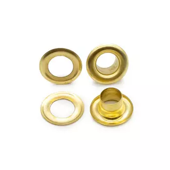 Люверс №4 (6мм), сталь (золото)