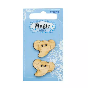 LW765-V45 Набор пуговиц 'Слоненок', упак./2 шт., Magic Buttons
